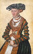 Lorens Pasch the Younger A Lady in a green velvet and orange dress and a pearl oil painting